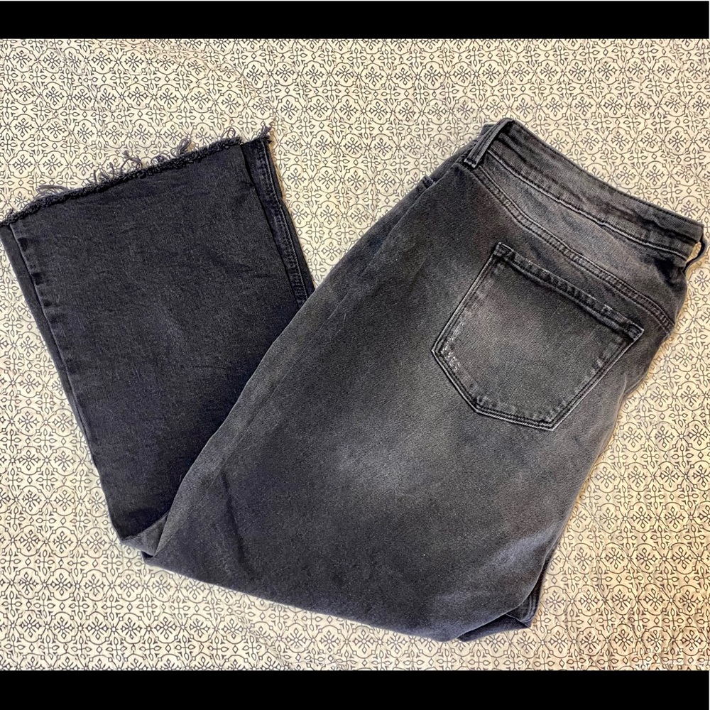 Bootcut dark gray jeans